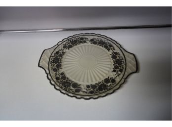 ANTIQUE GLASS PLATE