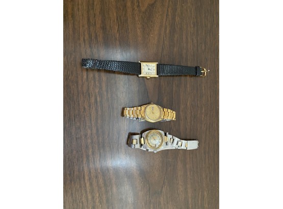 LOT OF 3 WATCHES, UNTESTED