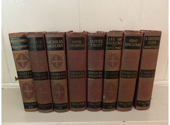 LARGE LOT OF CHARLES DICKENS BOOKS