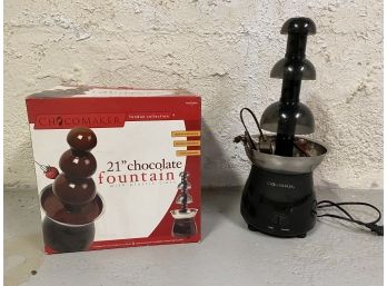 21INCH CHOCOLATE FOUNTAIN WITH PLASTIC TIERS