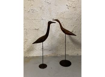 LOT OF TWO WOODEN DUCKS