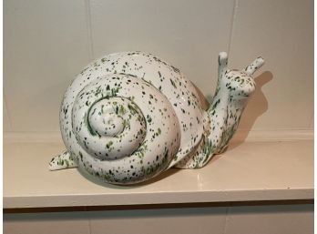 SIGNED LARGE SNAIL 6 INCH HEIGHT