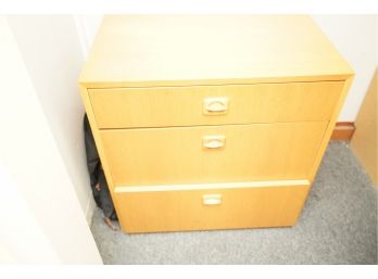 3 DRAWERS WOOD CABINET MID CENTURY STYLE