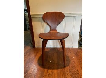 EAMES STYLE BENT WOOD MID-CENTURY CHAIR,