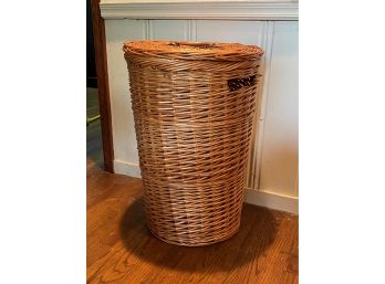 WICKER LAUNDRY BASKET, 24IN HEIGHT WITH LID