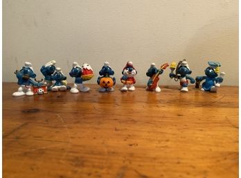 LARGE LOT OF THE SMURFS TOYS MADE IN HONG KONG,