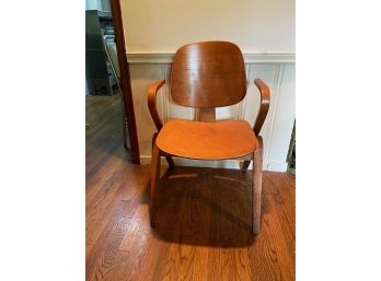 SOLID BENT WOOD MID-CENTURY WOOD CHAIR