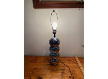 MID-CENTURY 4BALL LAMP CHROME?, 29IN HEIGHT