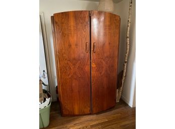 BURL WOOD ?? TALL WOOD DRESSER, ITEMS NOT INCLUDED!!