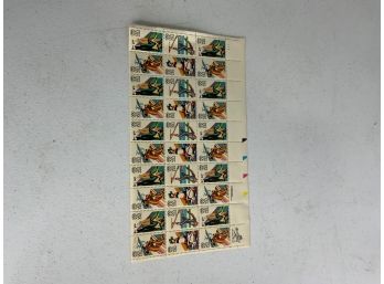 OLYMPICS 84 STAMPS, USA 20CENTS