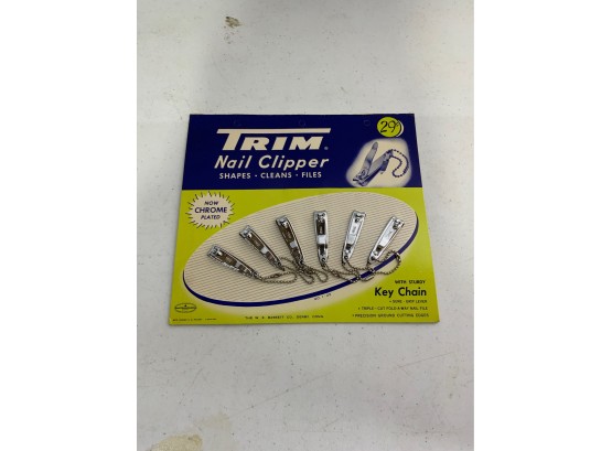 OLD NEW STOCK STORE DISPLAY TRIM NAIL CLIPPER SET