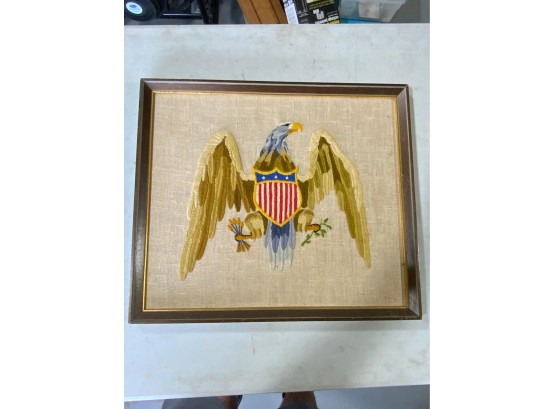NEEDLE POINT OF AN EAGLE, 21X18 INCHES
