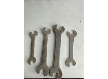 LOT OF 4 DOUBLE SIDED WRENCHES