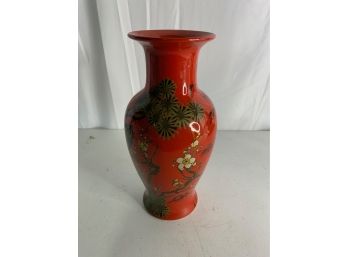 ASIAN STYLE HAND PAINTED VASE