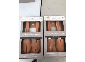 BRAND NEW LOT OF 2 NEW WHOLE HOME CEDAR SHOE TREES