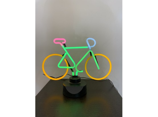 NEON LIGHT UP BICYCLE SIGN LAMP, 16IN LENGTH