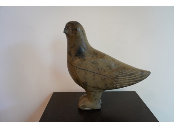 'BIRD' SCULPTURE FROM THE INUIT EXHIBITION , SIGNED BY KUMAKUTAK