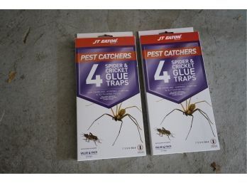 LOT OF 2 JT EATON PEST CATCHER, SPIDER AND CRICKET GLUE TRAPS