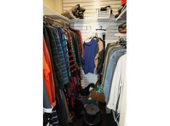 CALLING ALL RESELLERS!!! LARGE ENTIRE CLOSET OF MEN'S CLOTHING, MOST SIZES 2XL