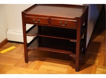 BEACON HILL COLLECTION SIDE TABLE WITH 2 DRAWERS