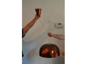 COPPER HANGING MID-CENTURY METAL HANGING LAMP