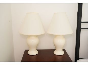 PAIR OF LAMPS 19INCH