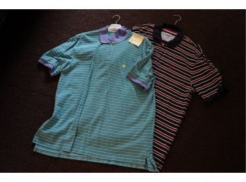 LOT OF 2 BROOKS BROTHER POLO SHIRTS, SIZE XXL