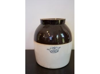 CERAMIC No. 2 Jug , 6X11 INCHES WITH CROWN MARK