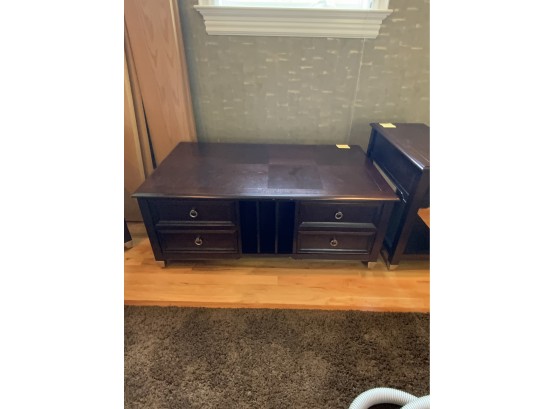 TV STAND WITH ADJUSTABLE DESK