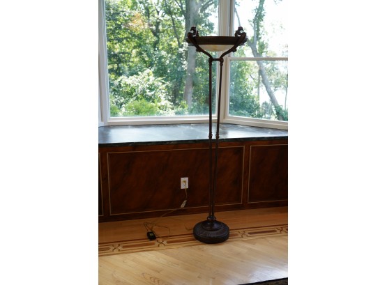 TALL METAL STANDING LAMP WITH BIRD DECORATION, WORKING!! RETAIL $1595