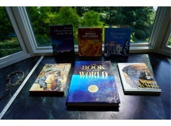LOT OF 5 BOOKS, INCLUDING THE BOOK OF THE WORLD