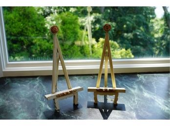 MADE IN MEXICO WOOD FRAME EASELS, 18IN HEIGHT