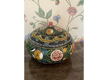 HANDPAINTED BOWL WITH LID