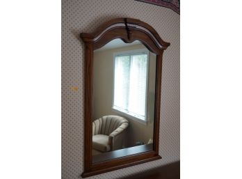 BEAUTIFUL ANTIQUE WOOD MIRROR,  31X46.5 INCHES