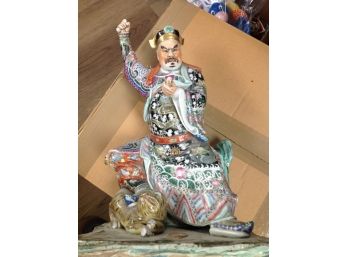 Antique Chinese Porcelain Man With Fantastic Detail