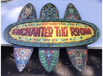 Walt Disneys Enchanted Tiki Room Sign Retail $150.00