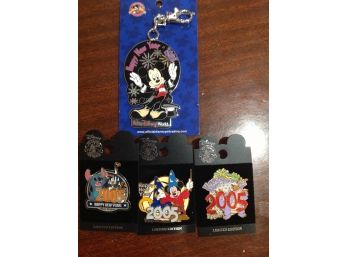 3 Limited Edition Disney Pins From 2005