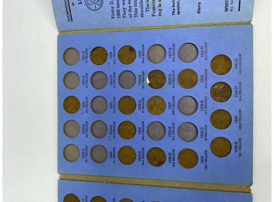 LINCOLN HEAD CENT COLLECTION 1909 TO 1940 NUMBER ONE