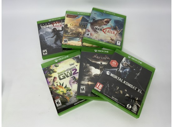 LOT OF 6 XBOX ONE GAMES, INCLUDING MORTAL COMBAT XL