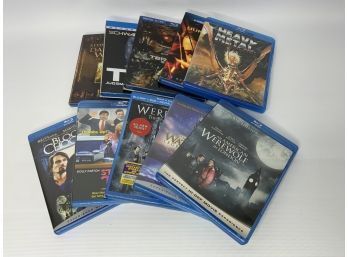 LOT OF 10 BLU RAY MOVIES, INCLUDING 'THE HUNGER GAMES'