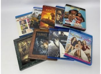 LOT OF 10 BLU RAY MOVIES, INCLUDING 'Monte Carlo'