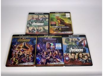 LOT OF 5 4K ULTRA HD MOVIES, INCLUDING THE AVENGERS!!