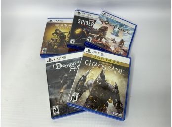 PERFECT CHRISTMAS GIFT!!! LOT OF 5 PS5 GAMES! INCLUDING GOD FALL