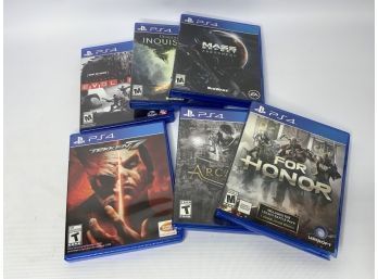 LOT OF 5 PS4 GAMES, INCLUDING FOR HONOR