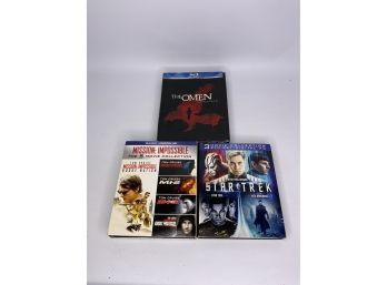 LOT OF 3 BLU-RAY MOVIE COLLECTIONS, INCLUDING STAR TREK