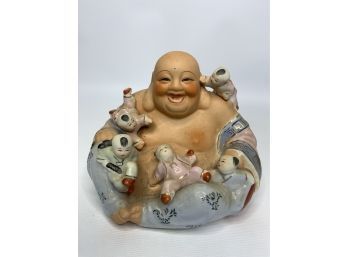 BUDDAH, MADE IN CHINA PORCELAIN BUDDHA DECORATION,  5.5IN HEIGHT!!