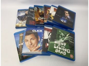 LOT OF 10 BLU RAY MOVIES, INCLUDING 'THE ARRIVAL'