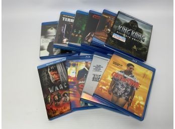 LOT OF 10 BLU RAY MOVIES, INCLUDING 'KING KONG ULTIMATE EDITION'