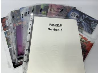RAZOR SERIES 1 COLLECTIBLE CARDS, INCLUDING SIGNED CARDS!!
