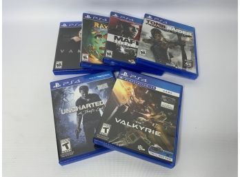 LOT OF 6 PS4 GAMES, INCLUDING TOMB RAIDER!!